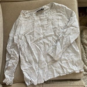 Long Sleeve Linen Tee
